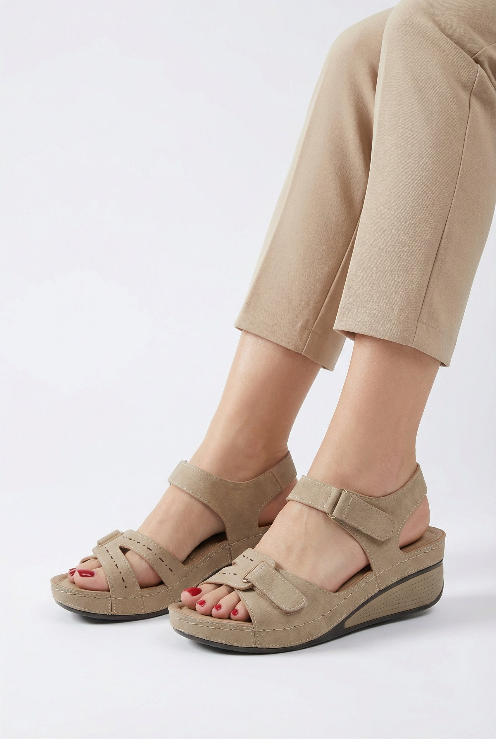 Sophie | Comfortable Lightweight Vegan Leather Sandals for Women