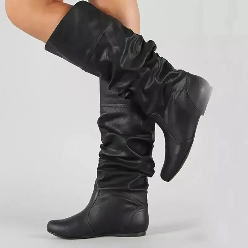 Women's Mid-Calf Cowgirl Boots, Western Style, All-Season