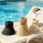 Summer Collection | Women's Sun Visor Hat with Wide Brim & UPF 50+ Protection | Stylish Shade for Beach Days