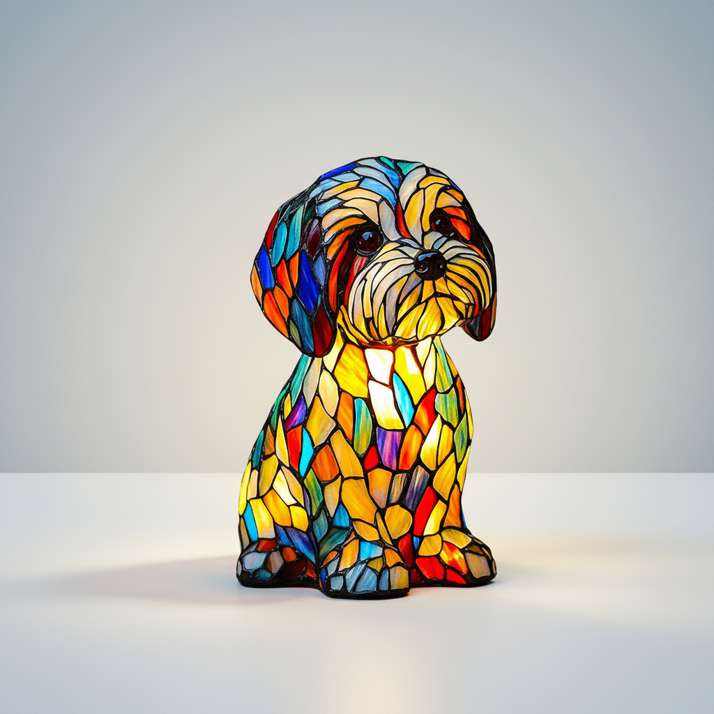 Dog LED Night Light Table Lamp