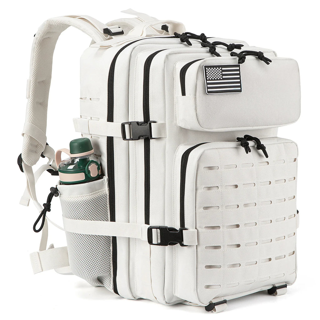 Tactical Backpack | 25L & 45L Travel Backpack with Water Bottle Holder | Versatile Outdoor Gear for Hiking and Daily Use