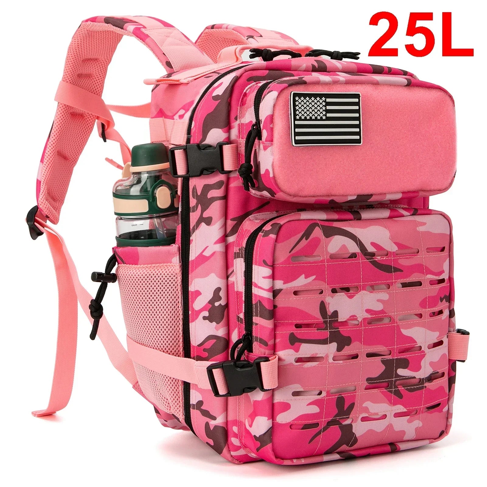 Tactical Backpack | 25L & 45L Travel Backpack with Water Bottle Holder | Versatile Outdoor Gear for Hiking and Daily Use