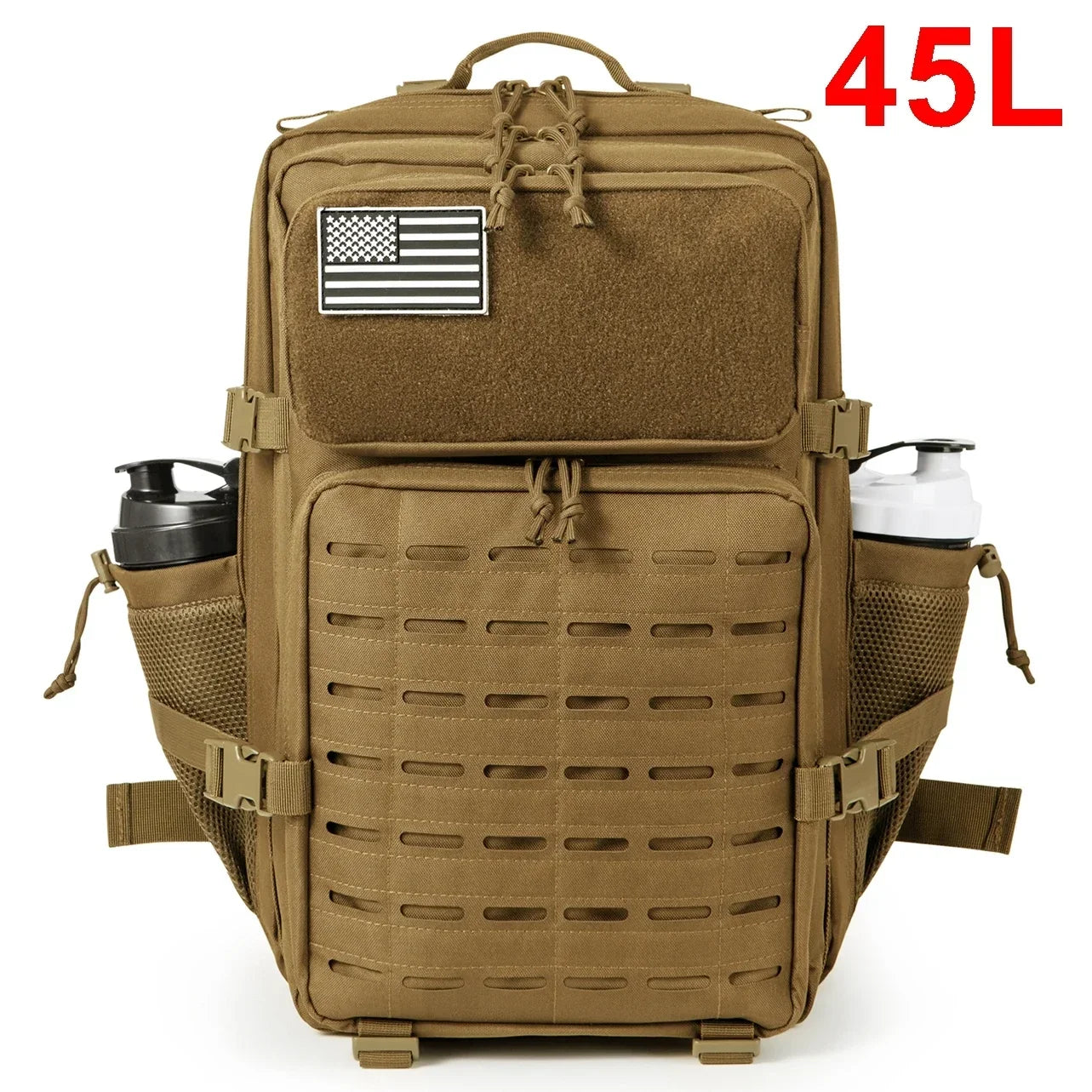 Tactical Backpack | 25L & 45L Travel Backpack with Water Bottle Holder | Versatile Outdoor Gear for Hiking and Daily Use
