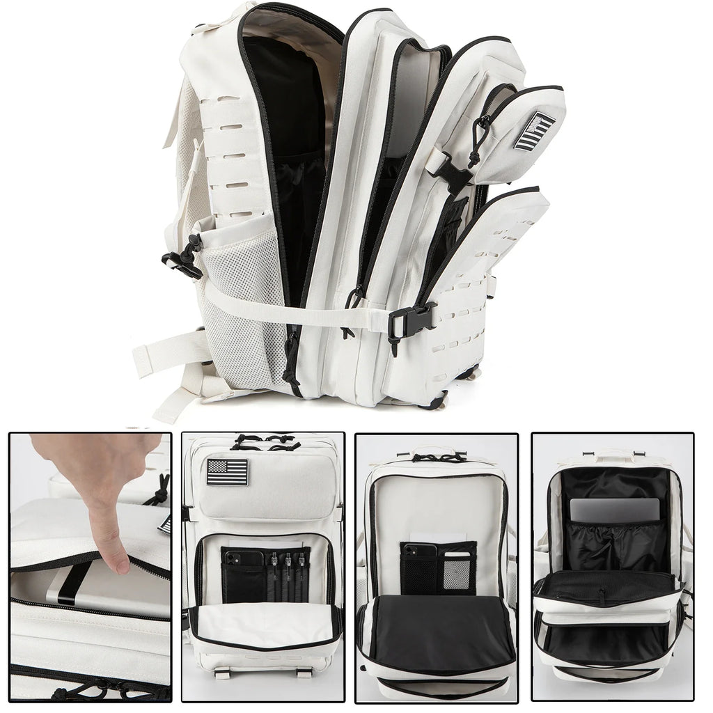 Tactical Backpack | 25L & 45L Travel Backpack with Water Bottle Holder | Versatile Outdoor Gear for Hiking and Daily Use