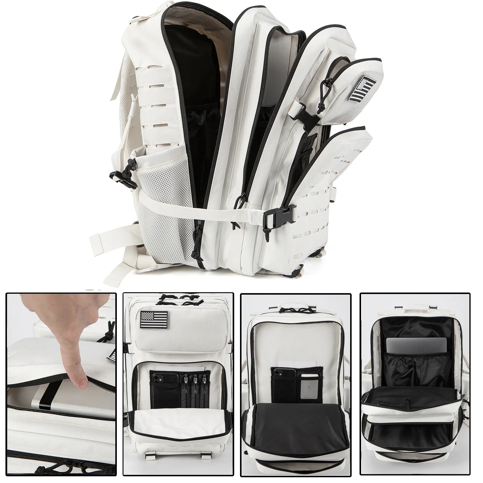 Tactical Backpack | 25L & 45L Travel Backpack with Water Bottle Holder | Versatile Outdoor Gear for Hiking and Daily Use