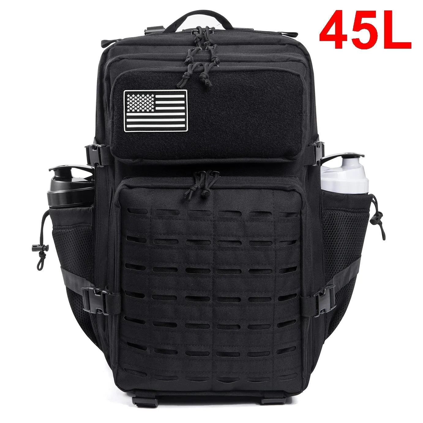Tactical Backpack | 25L & 45L Travel Backpack with Water Bottle Holder | Versatile Outdoor Gear for Hiking and Daily Use