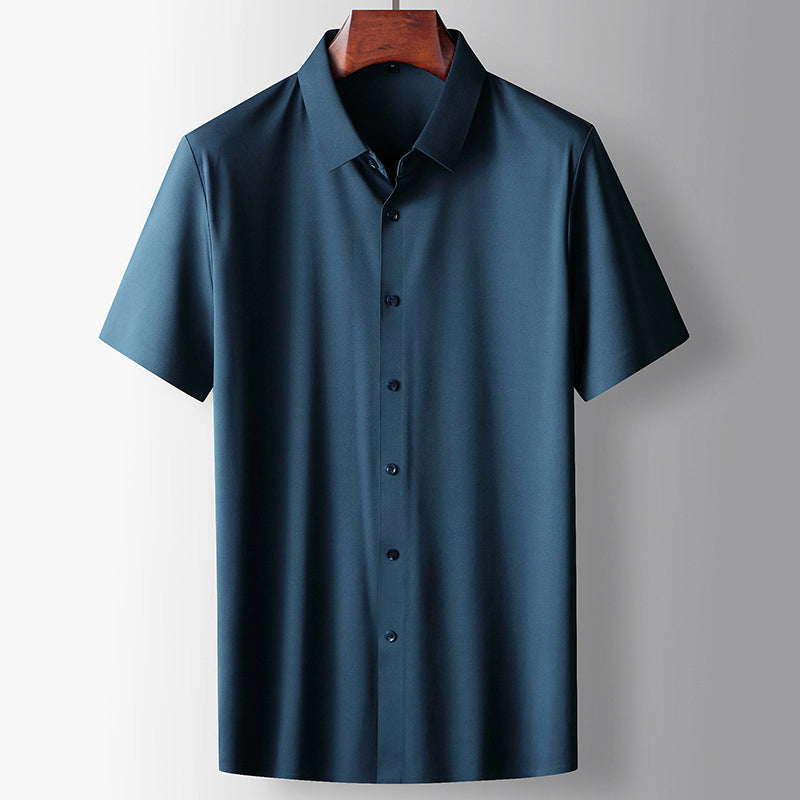 Willow Essential Shirt — Short Sleeve Button-Down Collared Shirt, Classic Versatile Everyday Top