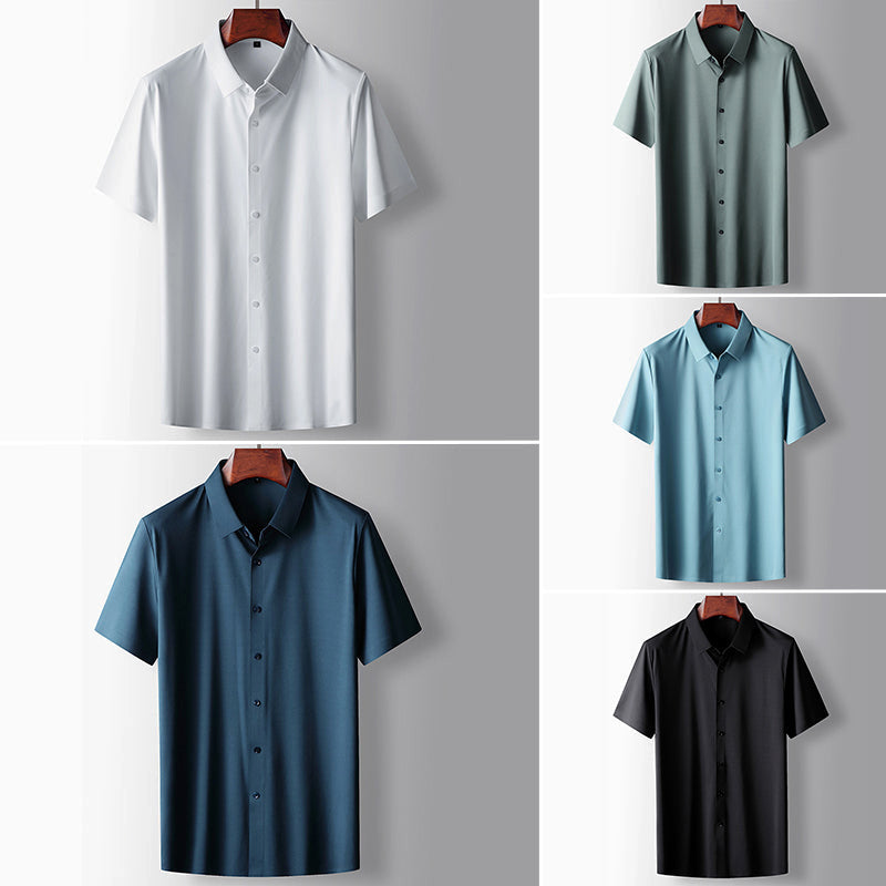 Willow Essential Shirt — Short Sleeve Button-Down Collared Shirt, Classic Versatile Everyday Top