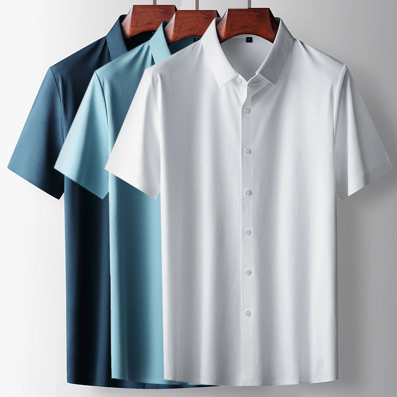 Willow Essential Shirt — Short Sleeve Button-Down Collared Shirt, Classic Versatile Everyday Top