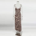 Lace V-Neck Backless Patchwork Maxi Dress