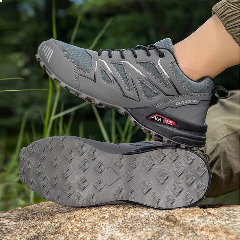 TrekPro | Men's Waterproof Hiking Boots with Ankle Support | Non-Slip Design for Outdoor Adventures