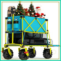 Ultimate Folding Beach Wagon | Heavy-Duty Cart with All-Terrain Wheels | Spacious Design for Effortless Transport