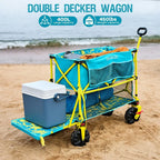 Ultimate Folding Beach Wagon | Heavy-Duty Cart with All-Terrain Wheels | Spacious Design for Effortless Transport