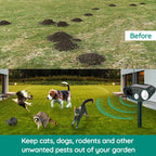 Solar Ultrasonic Armadillo Repeller for Yards