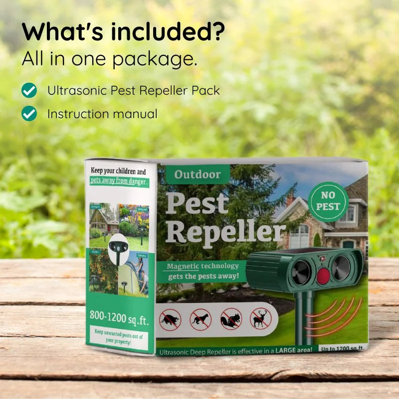 Solar Ultrasonic Armadillo Repeller for Yards