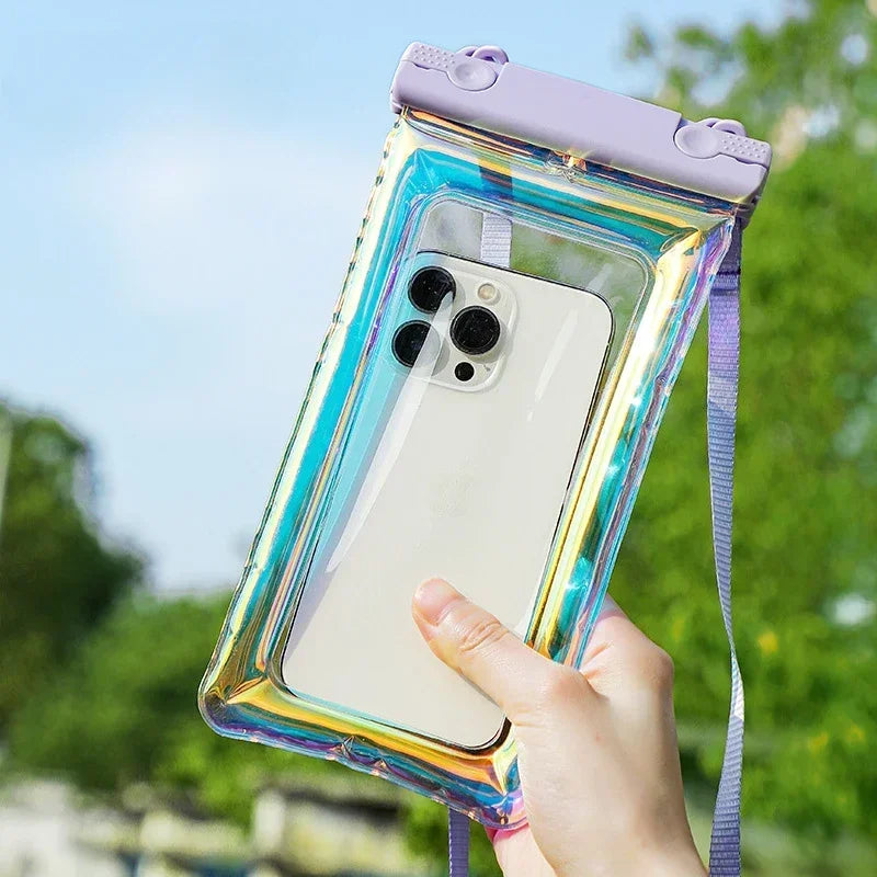 Universal Waterproof Phone Case | Floating Design for Safe Water Activities | Durable & Easy Access for Beach and Water Sports