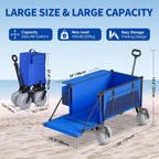 Versatile Beach Wagon | Heavy-Duty Beach Cart with All-Terrain Tires | Perfect for Sand Transport and Outdoor Fun