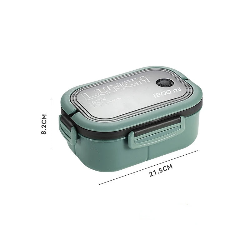 Versatile Bento Lunch Box | 1200ML Leakproof Container with Cutlery | Ideal Kids Lunch Box for School and Outdoor Use