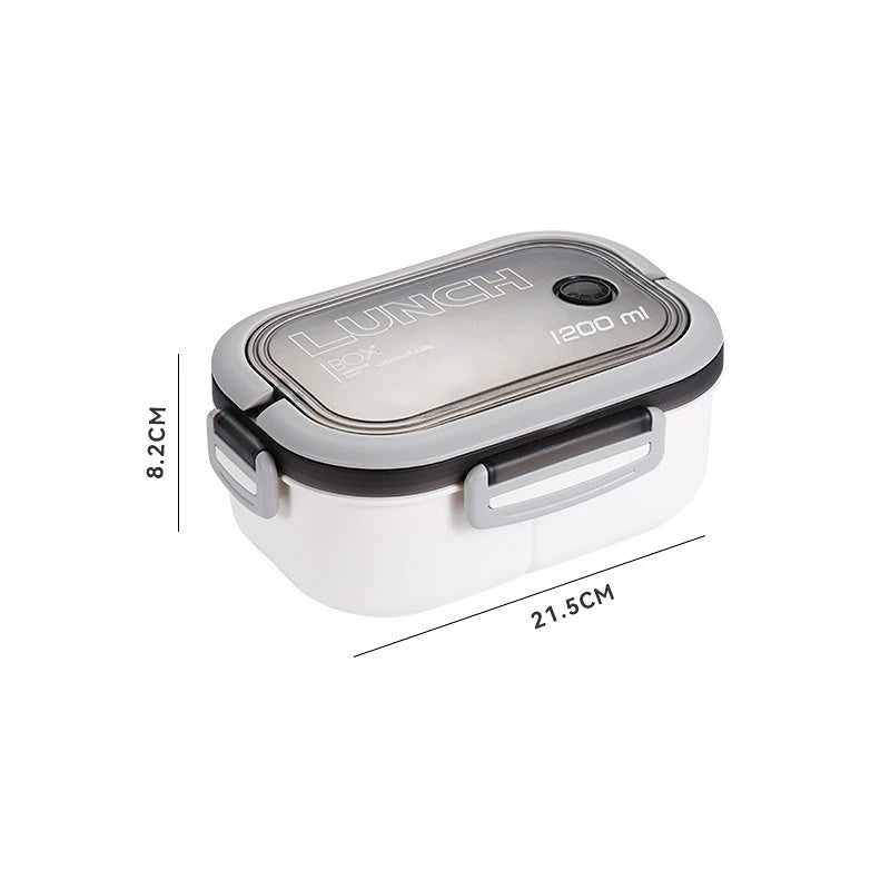 Versatile Bento Lunch Box | 1200ML Leakproof Container with Cutlery | Ideal Kids Lunch Box for School and Outdoor Use