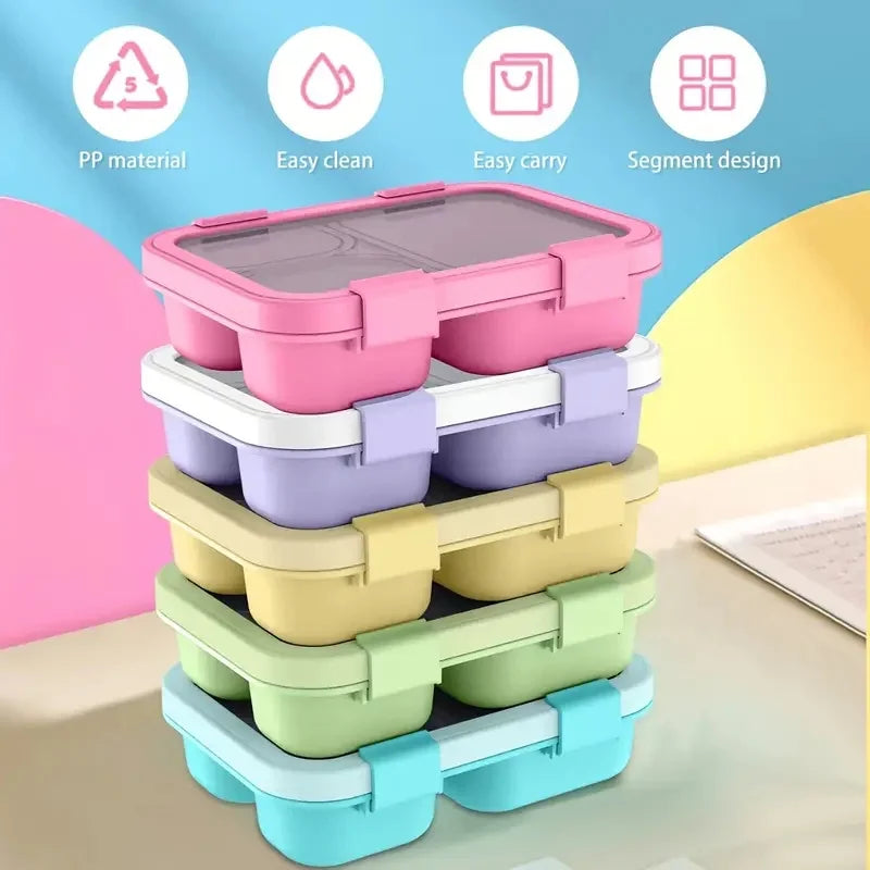 Versatile Bento Lunch Box | Leakproof Food Storage with Stackable Design | Ideal for Office and School Use