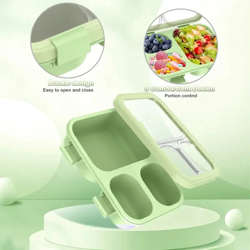 Versatile Bento Lunch Box | Leakproof Food Storage with Stackable Design | Ideal for Office and School Use