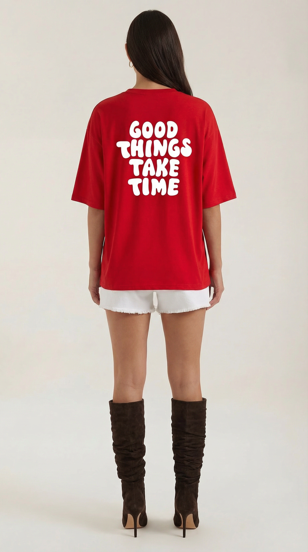 Women’s Oversized Graphic Cotton T-Shirt – Soft Relaxed Fit Streetwear