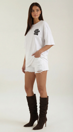 Women’s Oversized Graphic Cotton T-Shirt – Soft Relaxed Fit Streetwear