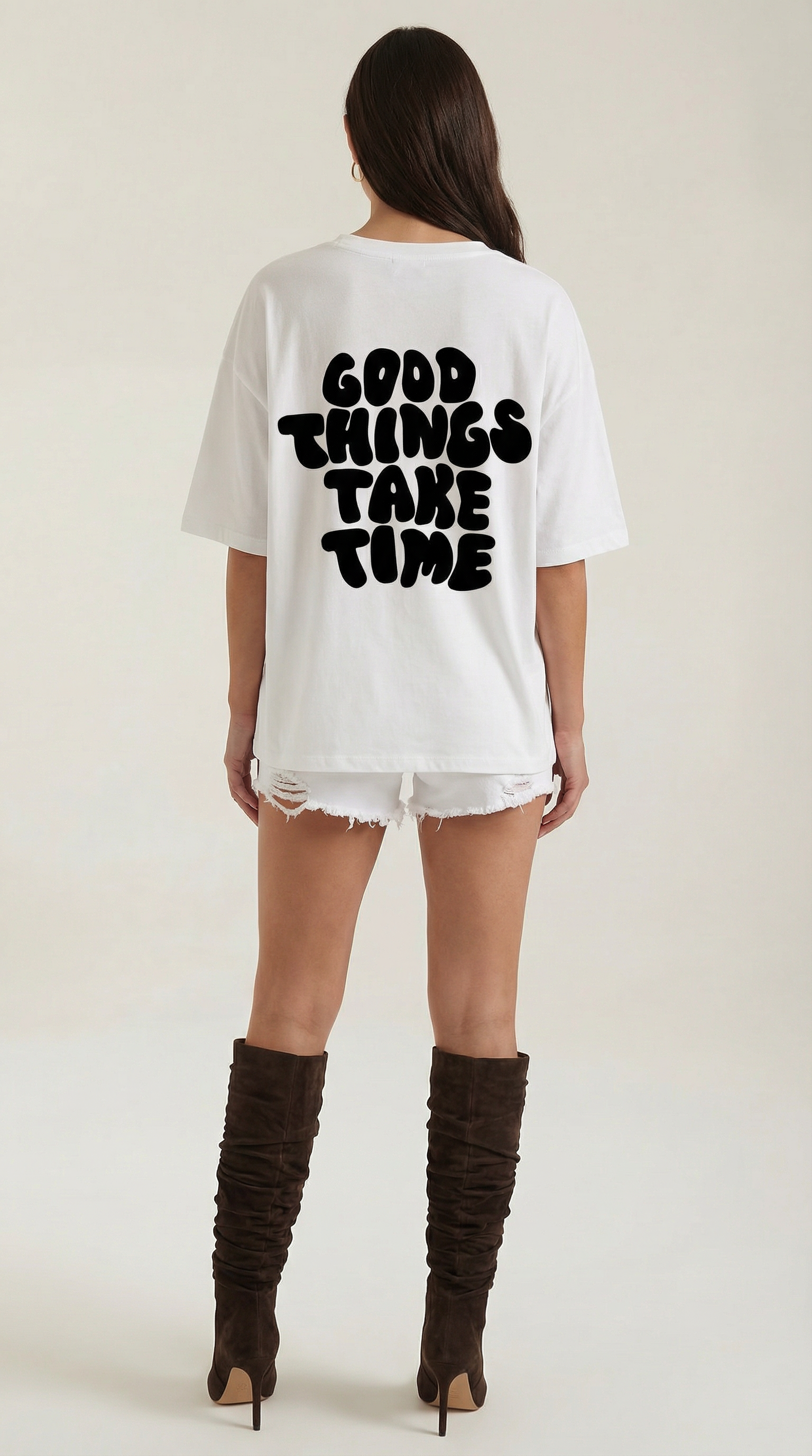 Women’s Oversized Graphic Cotton T-Shirt – Soft Relaxed Fit Streetwear