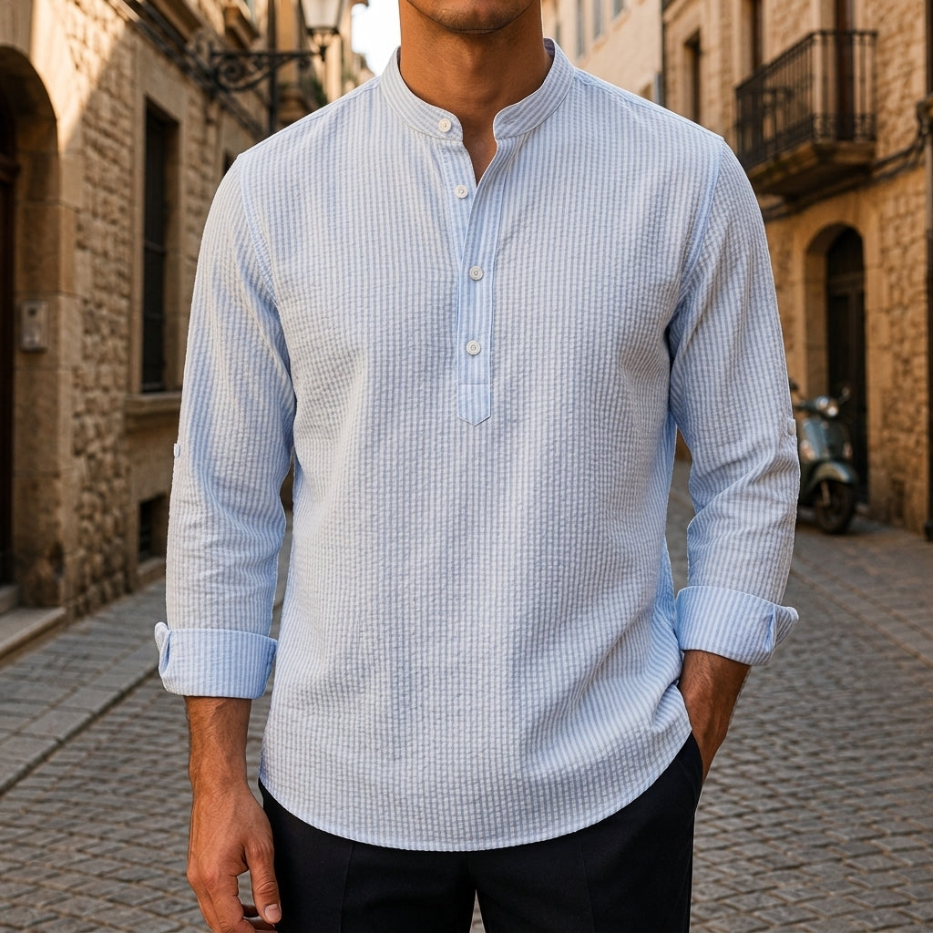 Waffle Textured Cotton Shirt for Comfortable Everyday Wear | Versatile Casual Top