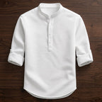 Waffle Textured Cotton Shirt for Comfortable Everyday Wear | Versatile Casual Top
