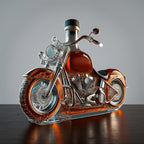 Motorcycle Glass Whiskey Decanter Bottle
