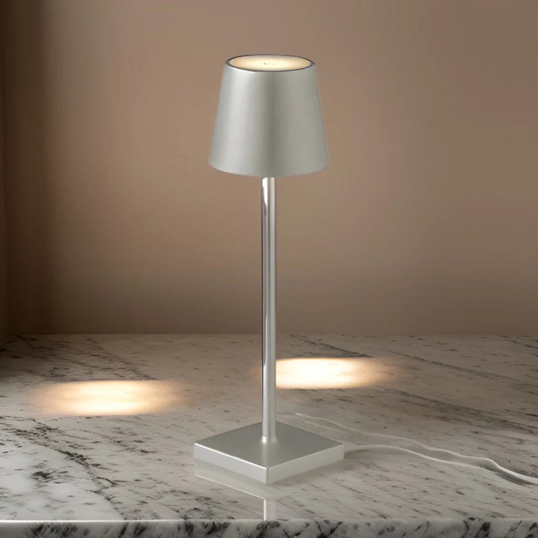 Wireless Rechargeable Table Lamp with Smart Touch Control | Elegant Cordless Design for Indoor and Outdoor Use
