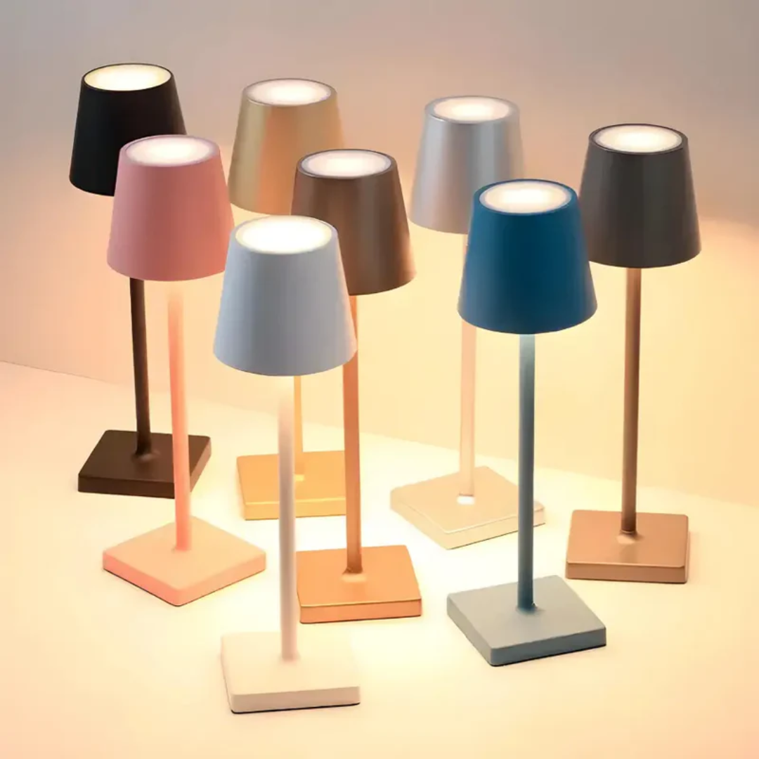 Wireless Rechargeable Table Lamp with Smart Touch Control | Elegant Cordless Design for Indoor and Outdoor Use