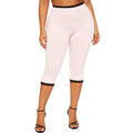 Women’s Lace Trim Capri Pants – Elastic Waist Cropped Summer Pants