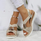 Women's Breathable Wedge Sandals with Arch Support