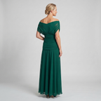 Women's Soft Flowing Maxi Dress with Elegant V-Neckline