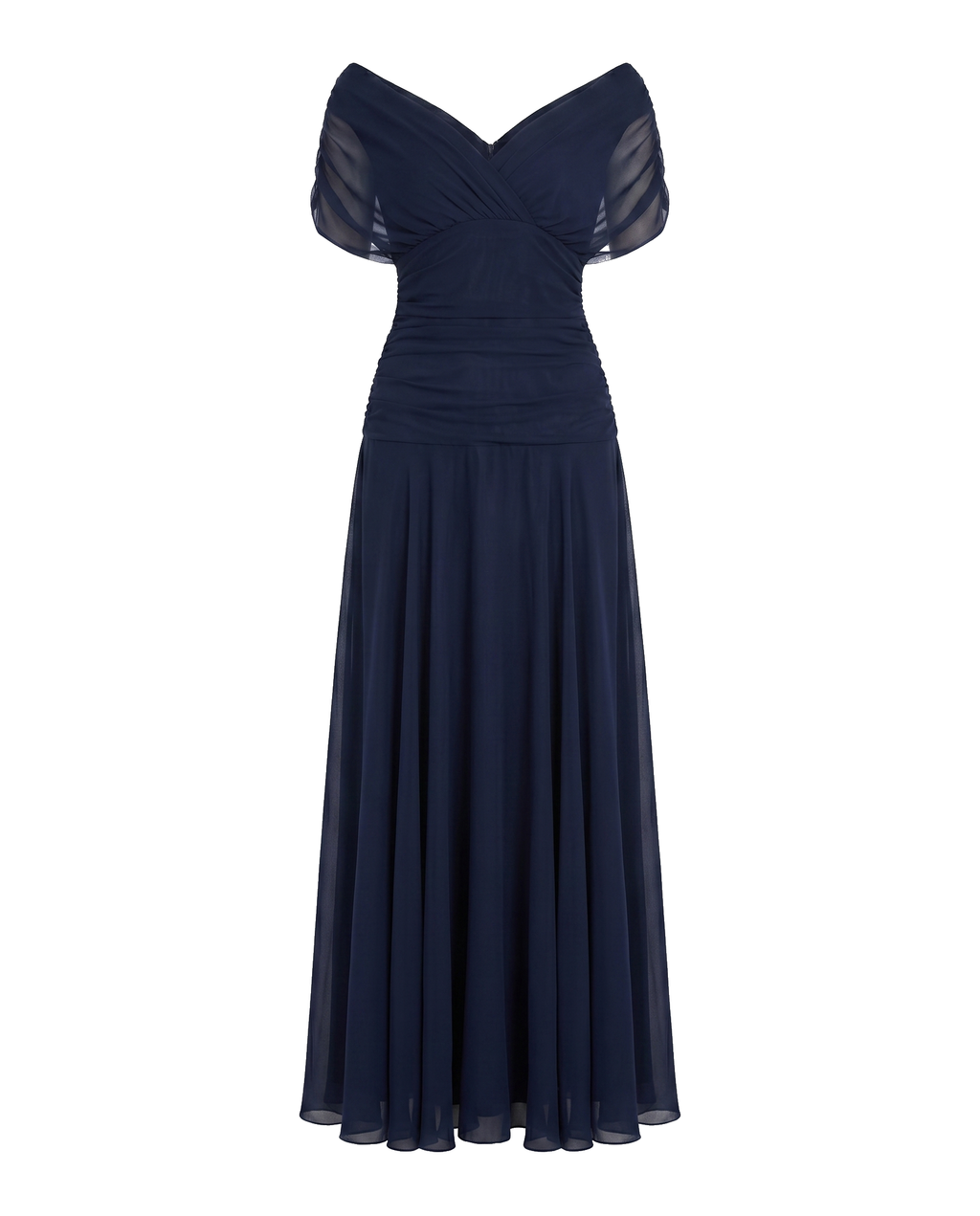 Women's Soft Flowing Maxi Dress with Elegant V-Neckline