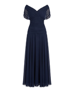 Women's Soft Flowing Maxi Dress with Elegant V-Neckline