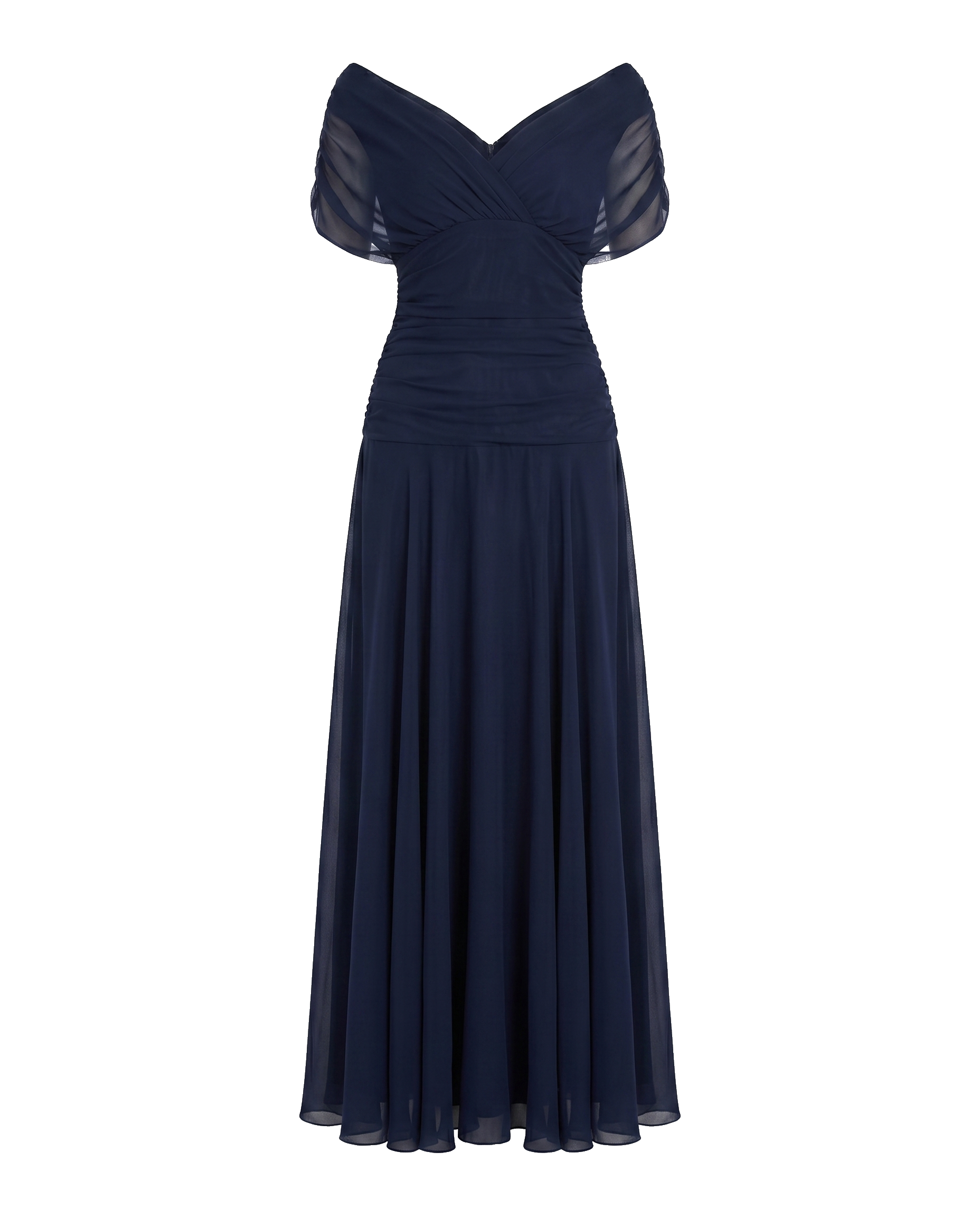 Women's Soft Flowing Maxi Dress with Elegant V-Neckline