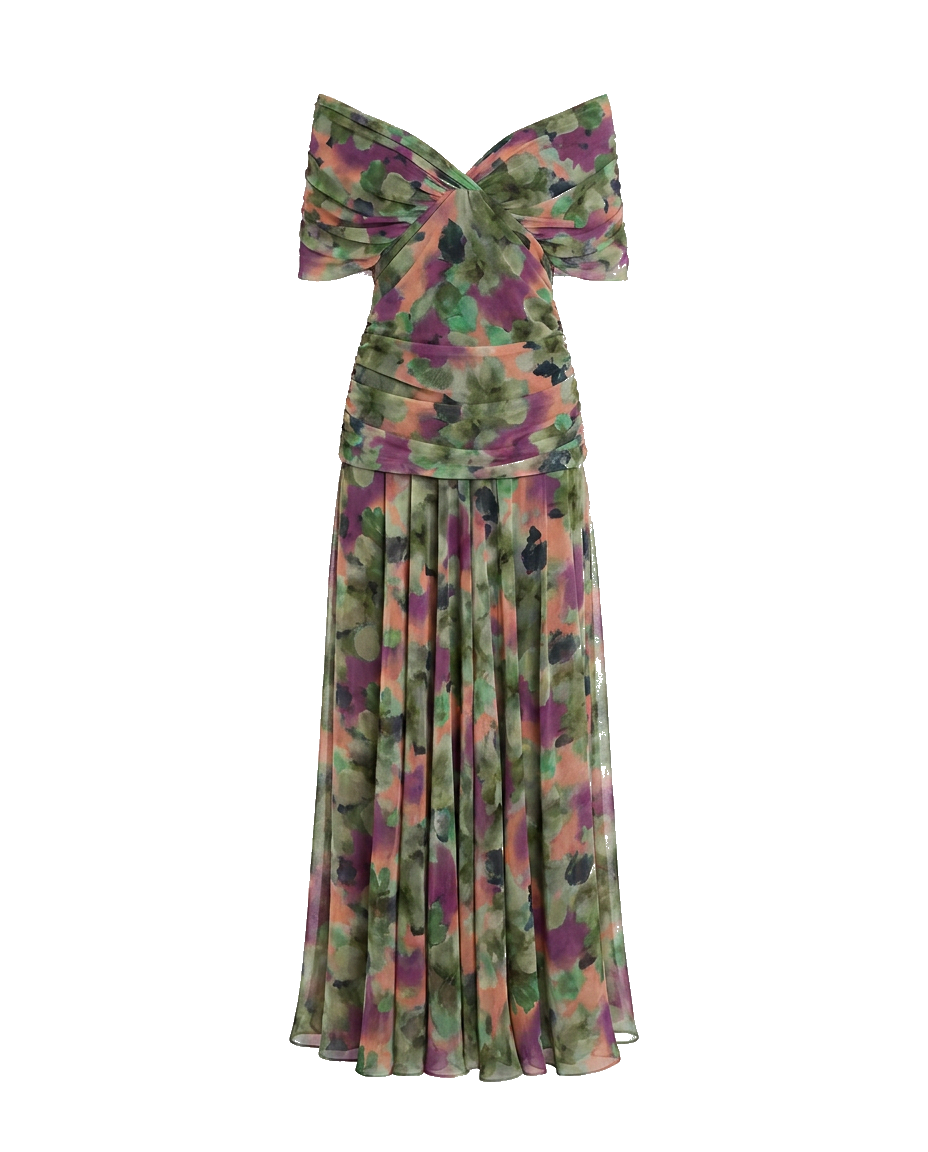 Women's Soft Flowing Maxi Dress with Elegant V-Neckline
