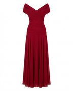Women's Soft Flowing Maxi Dress with Elegant V-Neckline