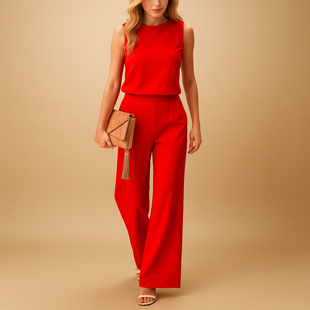 Stylish Women's Sleeveless Wide Leg Jumpsuit for Summer Everyday