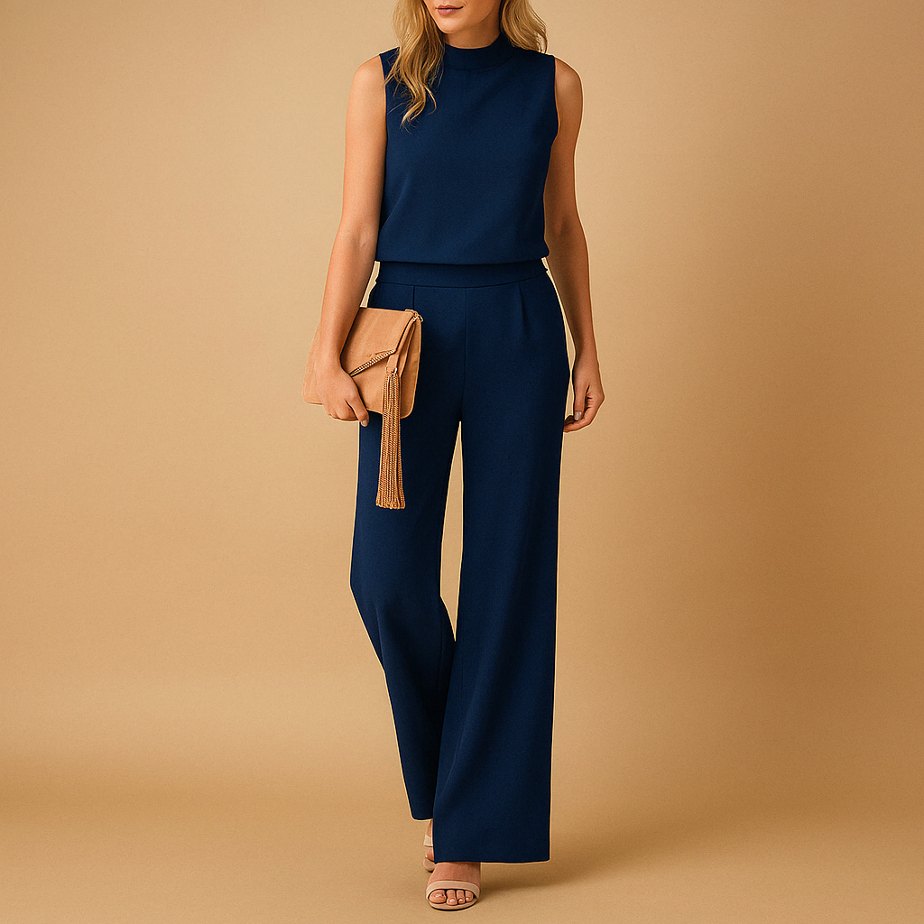 Stylish Women's Sleeveless Wide Leg Jumpsuit for Summer Everyday