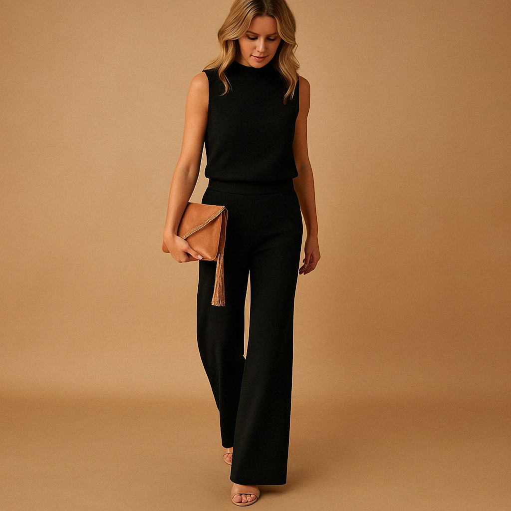 Stylish Women's Sleeveless Wide Leg Jumpsuit for Summer Everyday