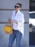 Women’s Structured Minimalist Blouse – Clean Neckline Regular Fit Top, Timeless Office & Everyday Essential Shirt