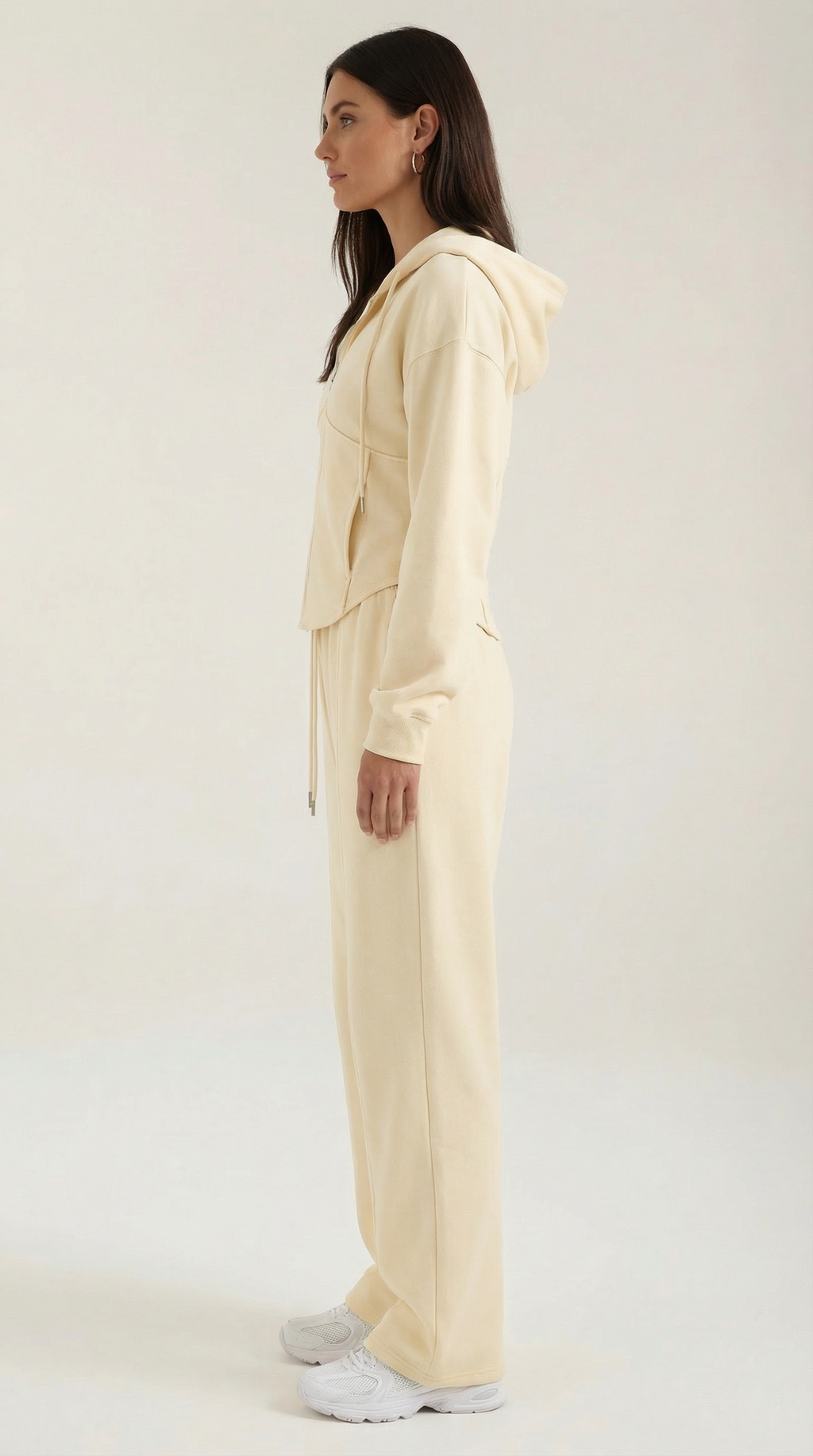 Women’s Yolanda Hoodie & Wide Leg Pants Set – Cozy Relaxed Fit Loungewear