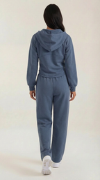 Women’s Yolanda Hoodie & Wide Leg Pants Set – Cozy Relaxed Fit Loungewear