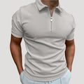 Zip Neck Polo Shirt – Modern Style for Smart Casual Wear