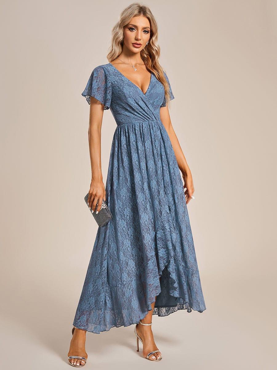 Lace evening gown sleeve and shoulder detail