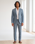 Linen Suit Collection | Men's Linen Suit Set with Breathable Fabric | Slim Fit for Wedding and Summer Events